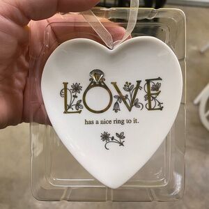 Hallmark Christmas ornament  - love has a nice ring to it